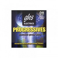 GHS PRM Струны для электрогитары, никель, роликовая обмотка, 11-15-18-26-36-50, Nickel Rockers 