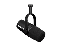SHURE MV7X динамический кардиоидный микрофон с большой диафрагмой для вокала / подкастов, 50-16000 Гц, разъем XLR, цвет черный