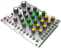 Behringer CLOCKED SEQUENTIAL CONTROL MODULE 1027 секвенсор на 3 канала / 8 шагов, модуль для Eurorack