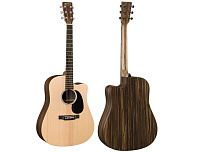 Martin DCX1AE Macassar X SERIES электроакустическая гитара Dreadnought
