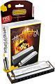 HOHNER Hot Metal D (M57203X)  губная гармоника - корпус пластик ABS, крышки из нержавеющей стали. Доступ на 30 дней к бесплатным урокам