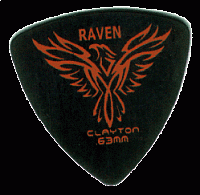 CLAYTON BRT80/12  набор медиаторов - 0.80 mm BLACK RAVEN широкие