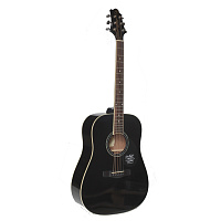 Greg Bennett GD101S/BK  Акустическая гитара, dreadnought, ель, анкер, ключ