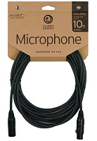 PLANET WAVES PW-CMIC-10 микрофонный кабель распаянный, XLR мама-XLR папа, 3,05 метра
