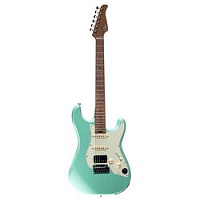Mooer GTRS S801 Green  Электрогитара со встроенным процессором, HSS, клен, цвет Surf Green