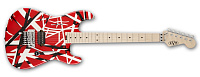 EVH STRIPE SERIES RED WITH BLACK & WHITE STRIPES