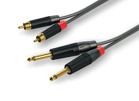 ROXTONE GPTC200/6 Аудиокабель 2xRCA  2x6.3 mono Jack, длина 6 метров