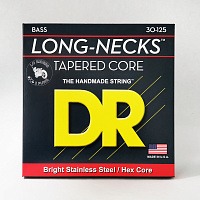 DR TMH6-30 струны для 6-струнной бас-гитары, калибр 30-125, серия LONG NECKS™, обмотка нержавеющая сталь, покрытия нет