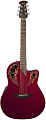OVATION CE44-RR Celebrity Elite Mid Cutaway Ruby Red электроакустическая гитара