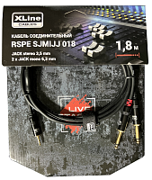 Xline Cables RSPE SJMIJJ018 Аудиокабель мини-джек стерео 3.5 мм - 2 x джек моно 6.3 мм, длина 1.8 м