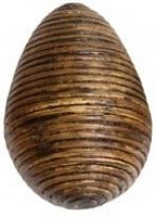 Terre 38440257 Шейкер-яйцо, материал ротанг, 10 см
