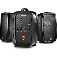 JBL EON206P  активная портативная система. Мощность 2х80Вт. 2 вх. мик. combo-XLR, 2 вх. TRS/RCA входы, вх. 3.5мм stereo jack