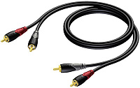 Procab CLA800/1 Стереофонический аудиокабель с разъемами RCA, 1 м