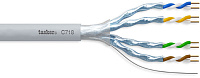 Tasker C718 L.S.Z.H./1000 витая пара F.T.P. cat. 6A, 4x2x0.25 кв.мм, серый, одножильный, медный