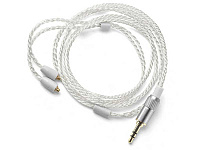 FIIO RC-SE1 white кабель для замены штатного провода наушников Shure и Westone 8 отдельных перевитых между собой проводников имеющих по 11 жил из посеребренной меди высокой степени очистки тефлоновая изоляция разъем mini-jack длина 1,2 м