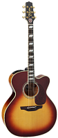TAKAMINE ARTIST EF250TK TOBY KEITH SIGNATURE электроакустическая гитара JUMBO с кейсом, цвет санберст