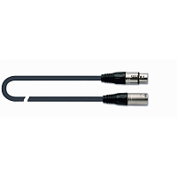 QUIK LOK MX775-5 готовый микрофонный кабель, 5 метров, разъемы XLR/F - XLR/M, цвет черный