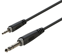 ROXTONE RACC280/0,6 Аудиокабель, диаметр 4 мм (2x0.14 кв.мм), 3.5 мм stereo Jack  6.3 мм stereo Jack, длина 0.6 метра