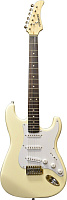 Fernandes LE-1Z 3S CW/L  электрогитара Stratocaster SSS, цвет кремовый