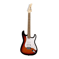 Fernandes LE-1Z 3SB/L  электрогитара Stratocaster HSS, трёхцветный санбёрст
