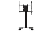 Wize MK65 Мобильная стойка для дисплеев 37 65+, Max VESA 800х600, высота 116 см, наклон 75°, до 68 кг, кабельный канал,черн. (3 места)