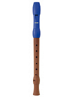 HOHNER B95862 Блокфлейта сопрано, барочная система, 2 части, корпус дерево, мундштук синий пластик