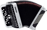 HOHNER Nova II 48 (A4251) white  кнопочный аккордеон, гриф B, цвет белый