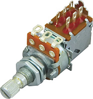 DIMARZIO PUSH/PULL POTENTIOMETER 250K EP1200PP потенциометр с переключателем типа push/pull, 250 кОм