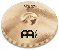 MEINL SC14PSW-B тарелка Hi-Hat Powerful Soudwave 14", покрытие Brilliant, сплав B12 (88% медь, 12% олово, следы серебра), серия SoundCaster Custom