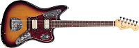 FENDER KURT COBAIN JAGUAR 3-COLOR SUNBURST, 6-струнная электрогитара, именная модель Kurt Cobain, цвет трёхцветный санбёрст, кейс