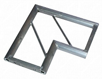 Truss-Master P30-H-90-2 Стыковочный узел для двух модулей плоской конфигурации, вид горизонтальный, угол 90°, диаметр и толщина стенки трубок: основа - Ø50x2.0 мм, распорки - Ø16x2.0 мм