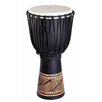 YUKA DJWN012-24BK3 Джембе, веревочная настройка, серия Natural, 12" (30,5 см) х 24" (61 см)