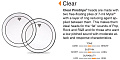 REMO PS-0316-00- PINSTRIPE 16' CLEAR двойной прозрачный пластик