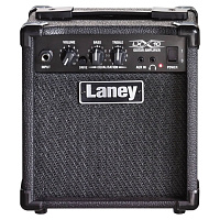 Laney LX10 гитарный комбо 10 Вт, динамик 5", 1 канал, 2-полосный эквалайзер и дисторшн, CD/MP3 вход, выход на наушники, размеры 314х289х176 мм, вес 3,2 кг, цвет черный