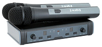 PROAUDIO DWS-807HT-A Радиосистема с двумя вокальными микрофонами, UHF, 16 каналов, IR настройка канала, пластиковый кейс, 655-679 МГц