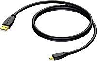 Procab CXU625/5 Кабель USB тип А (вилка) mini-USB тип В (вилка), 5 м