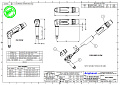 Amphenol ACPM-TB разъем 1/4" (6.35 мм) моноджек, штекер, угловой, корпус из пластика, цвет черный
