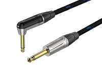 ROXTONE TGJJ310-15/5 Кабель инструментальный, цвет сине-черный, GC050, диаметр 6.5 мм, разъемы 2 x 6.3 mono Jack, длина 5 метров