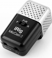 IK MULTIMEDIA iRig Mic Cast 2 компактный микрофон для iPhone, iPad и Android, 2 капсюля