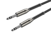 ROXTONE SMJJ200/10 Инструментальный кабель, диаметр 6 мм, 6.3 мм stereo Jack  6.3 мм stereo Jack, длина 10 метров
