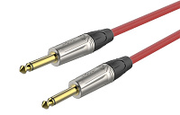 ROXTONE TGJJ100-TRD/1 Кабель инструментальный, цвет красный, диаметр 7 мм, 2x6.3 мм mono Jack, длина 1 метр
