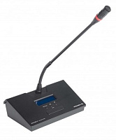 Proel WCS1000D беспроводная микрофонная станция делегата. Однонаправленный конденсаторный микрофон, 3 функциональные кнопки для выбора режима работы, кнопка вкл./выкл., радиус действия до 50 м, возможность подключения до 256 станций одновременно