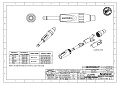 Amphenol TM2P Разъем 1/4" (6.35 мм) моноджек, штекер, колпачок из пластика