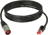 KLOTZ CP5ER1P003 Patchcable CAT5e PUR 3m black Ethercon / RJ45