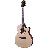 CRAFTER STG G-22ce  электроакустическая гитара, верхняя дека - массив ели, корпус - черное дерево