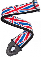 PLANET WAVES 50PLA11 гитарный ремень, 50мм. крепление Planet Lock, union jack