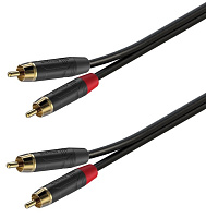 ROXTONE GPTC160/6 Аудиокабель, 2x2x0.22 кв.мм, D:5x10 мм, 2 x RCA (RF2C-BG)  2 x RCA (RF2C-BG), длина 6 метров