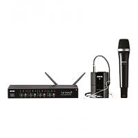 AKG DMS TETRAD MIXED SET 4/2 цифровая радиосистема: 4-канальный приёмник DSR Tetrad, ручной передатчик DHT Tetrad D5, поясной передатчик DPT Tetrad, микрофон C111LP, гитарный кабель MKG L