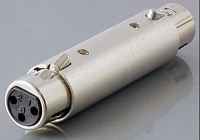 VIRTUOZO 09054 Адаптер переходник XLR3F  XLR3F, цвет хром