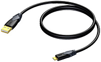 Procab CLD612/1.5 Кабель-переходник с разъема USB типа А (вилка) на разъем USB типа micro-A, 1.5 м